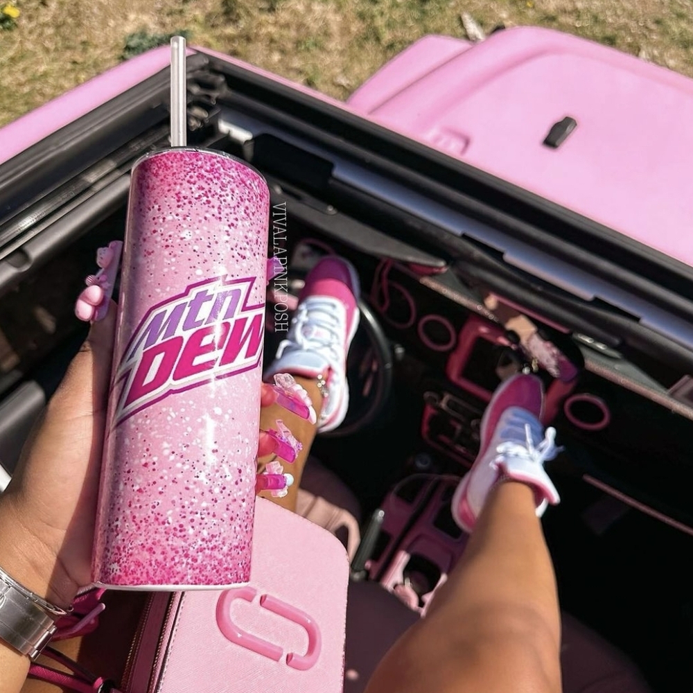 Handmade 20oz Tumbler Mtn Dew